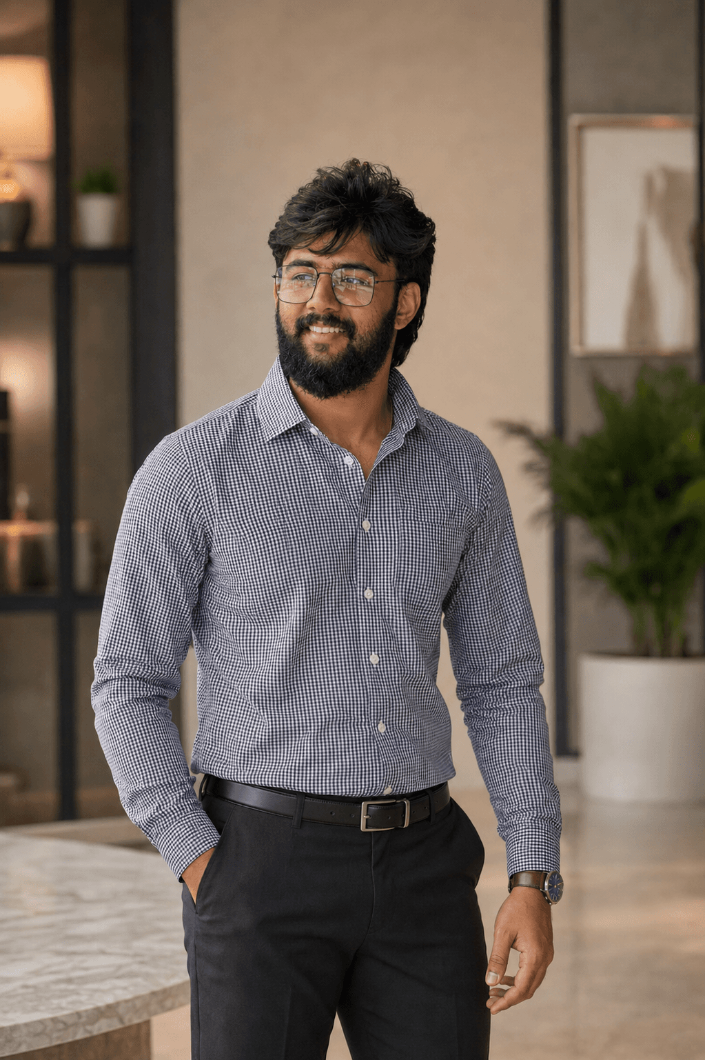 Premium Matrimonial Formal Portrait AI photo prompt example on PhotoReady