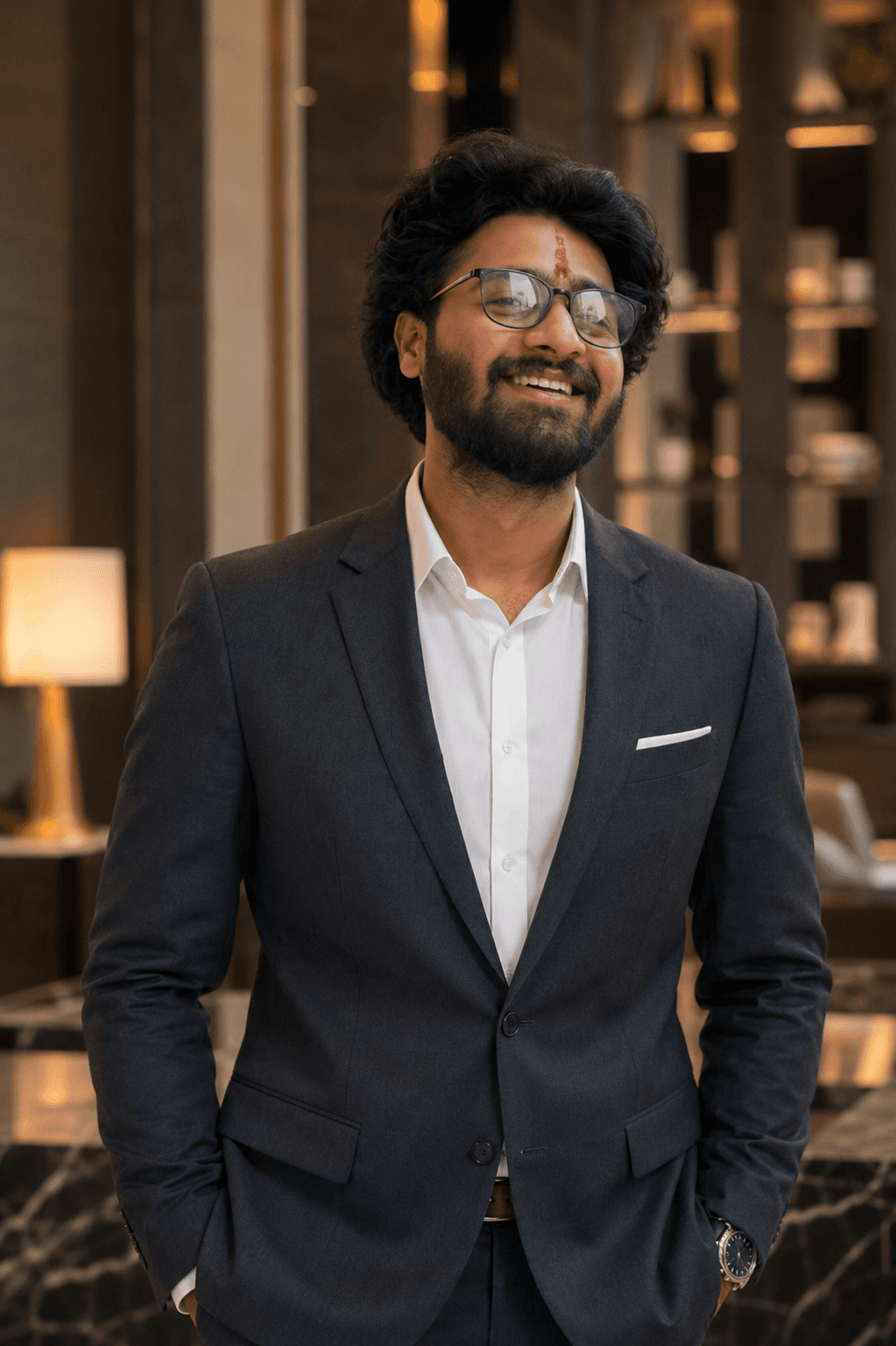 Premium Matrimonial Executive Portrait AI photo prompt example on PhotoReady
