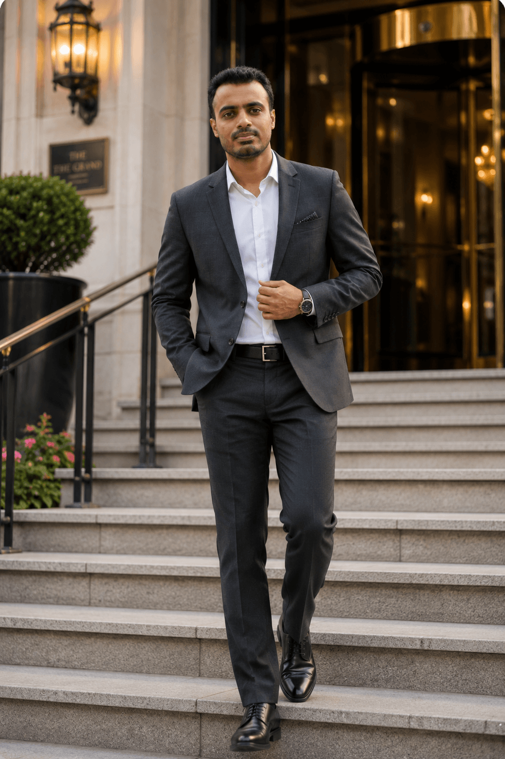 Profile Headshot AI photo prompt example on PhotoReady