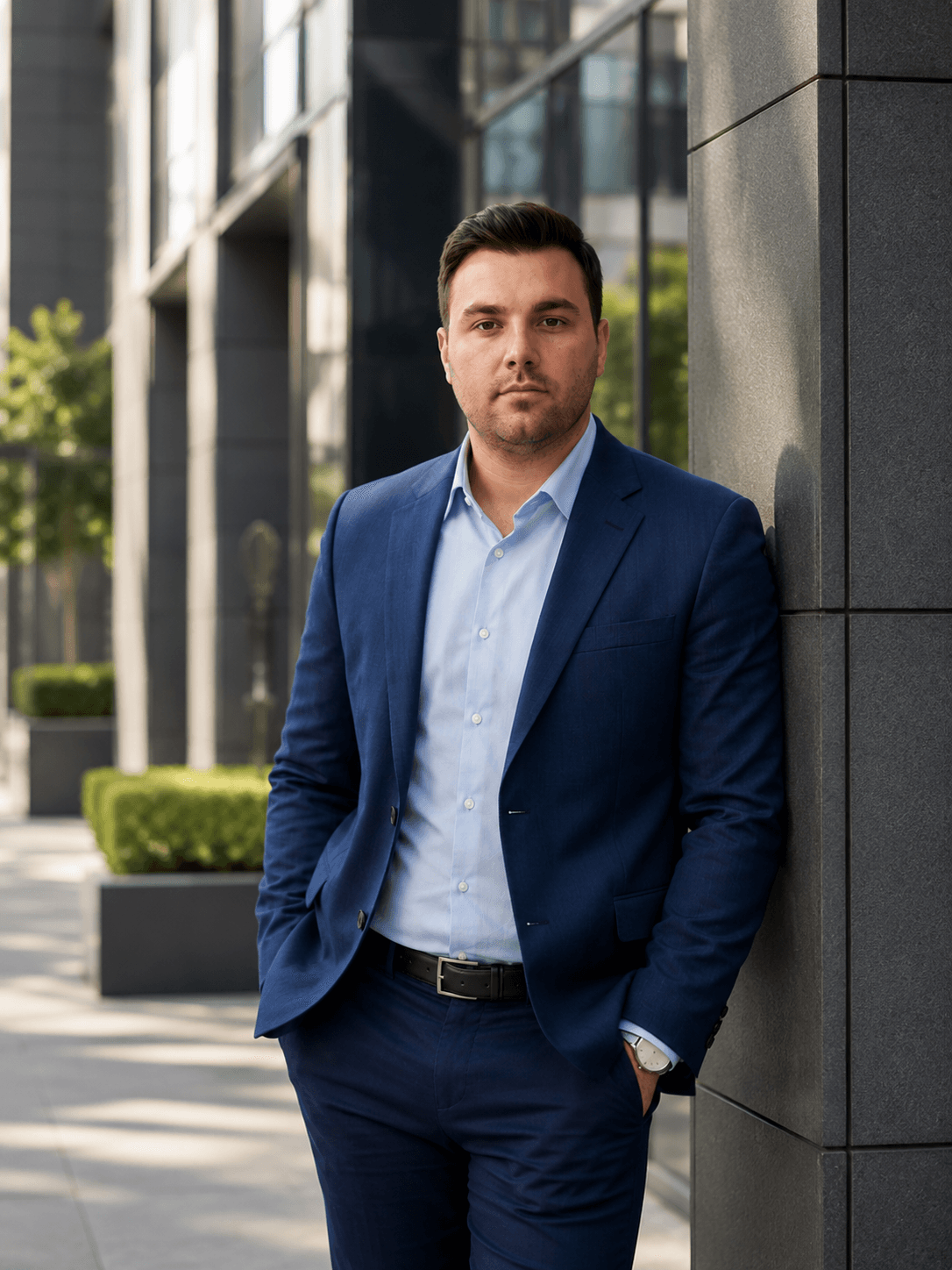 Linkedin Business Profile Headshot AI photo prompt example on PhotoReady