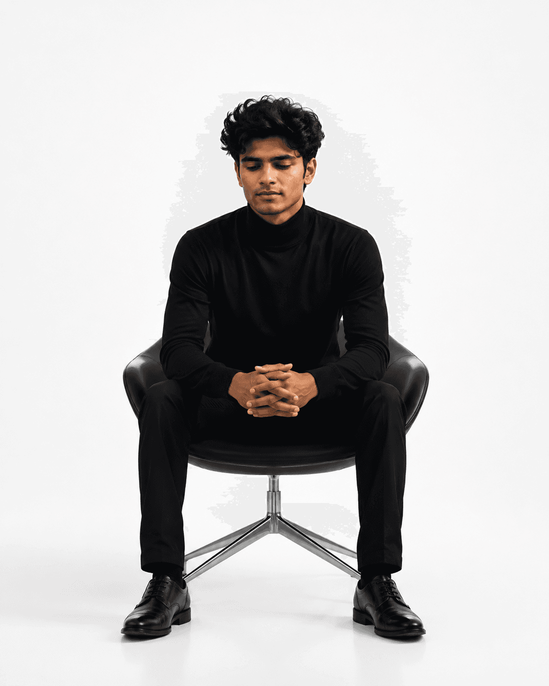 Silent Aura Executive Portrait AI photo prompt example on PhotoReady