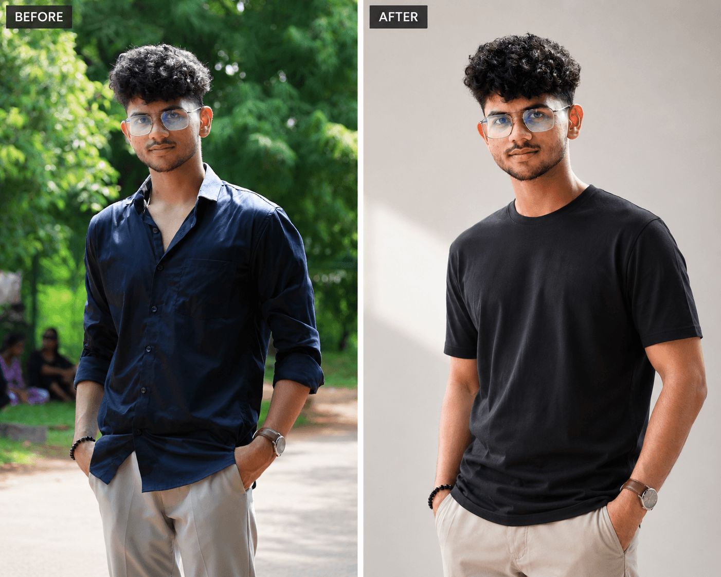 Premium Sunlit Founder Portrait AI photo prompt example on PhotoReady