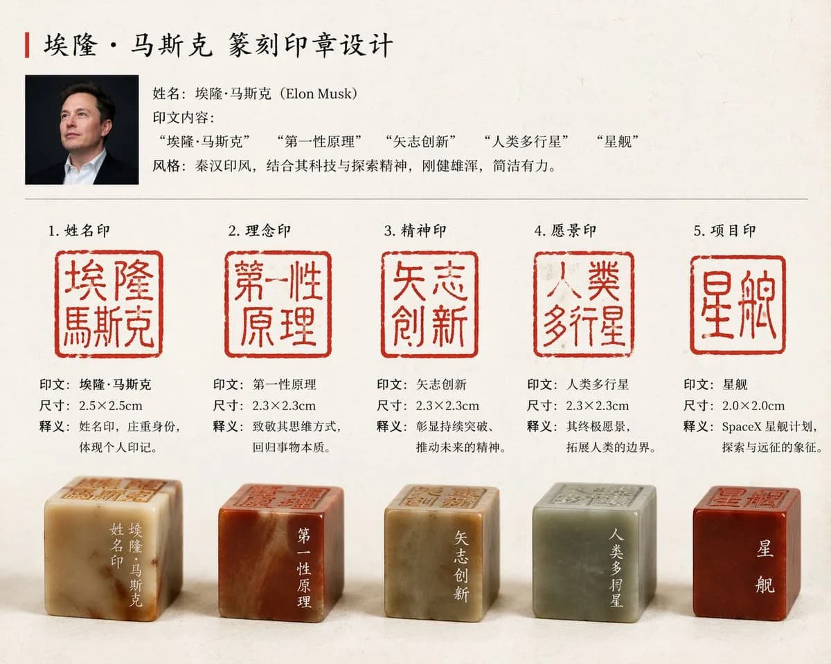 Traditional Chinese Stone Carved Name Seals AI photo prompt example on PhotoReady