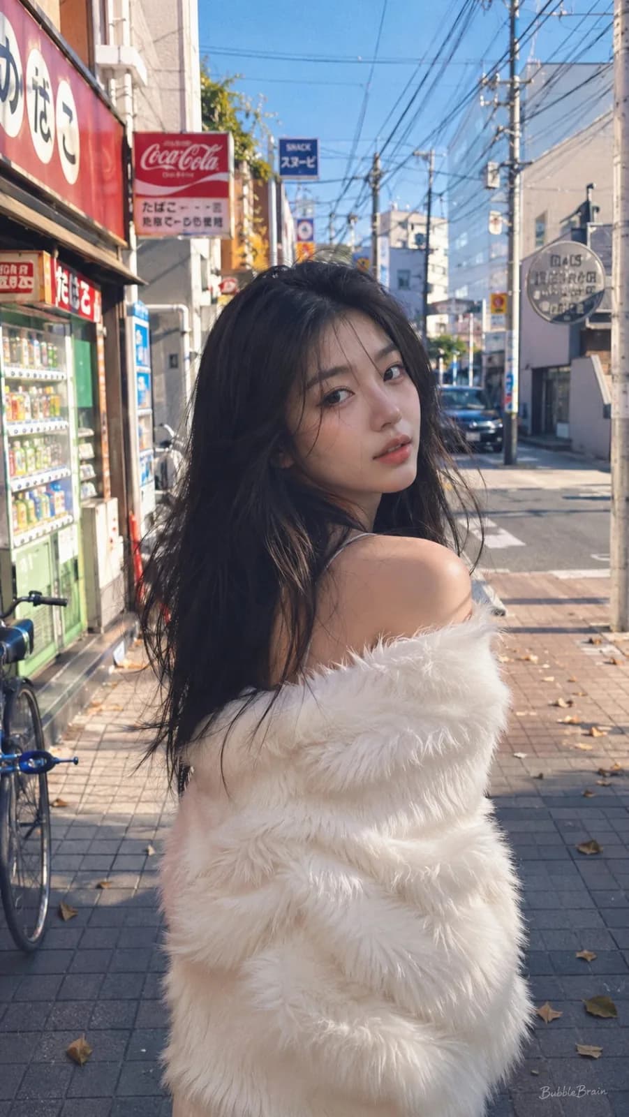 Tokyo Street Film Portrait AI photo prompt example on PhotoReady