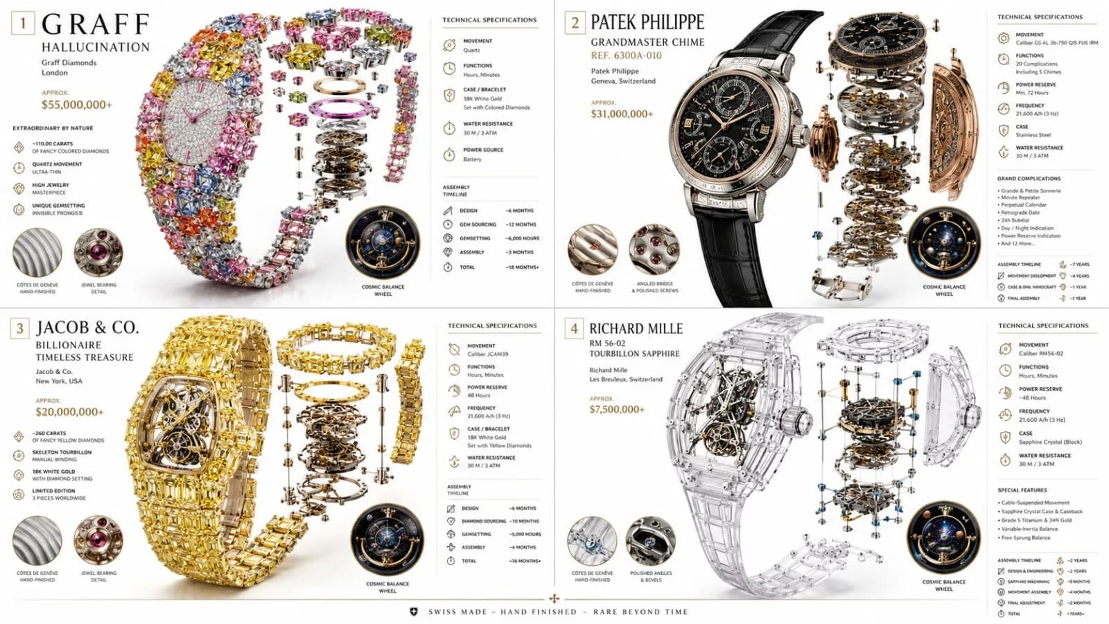 Luxury Mechanical Watch Technical Guide AI photo prompt example on PhotoReady