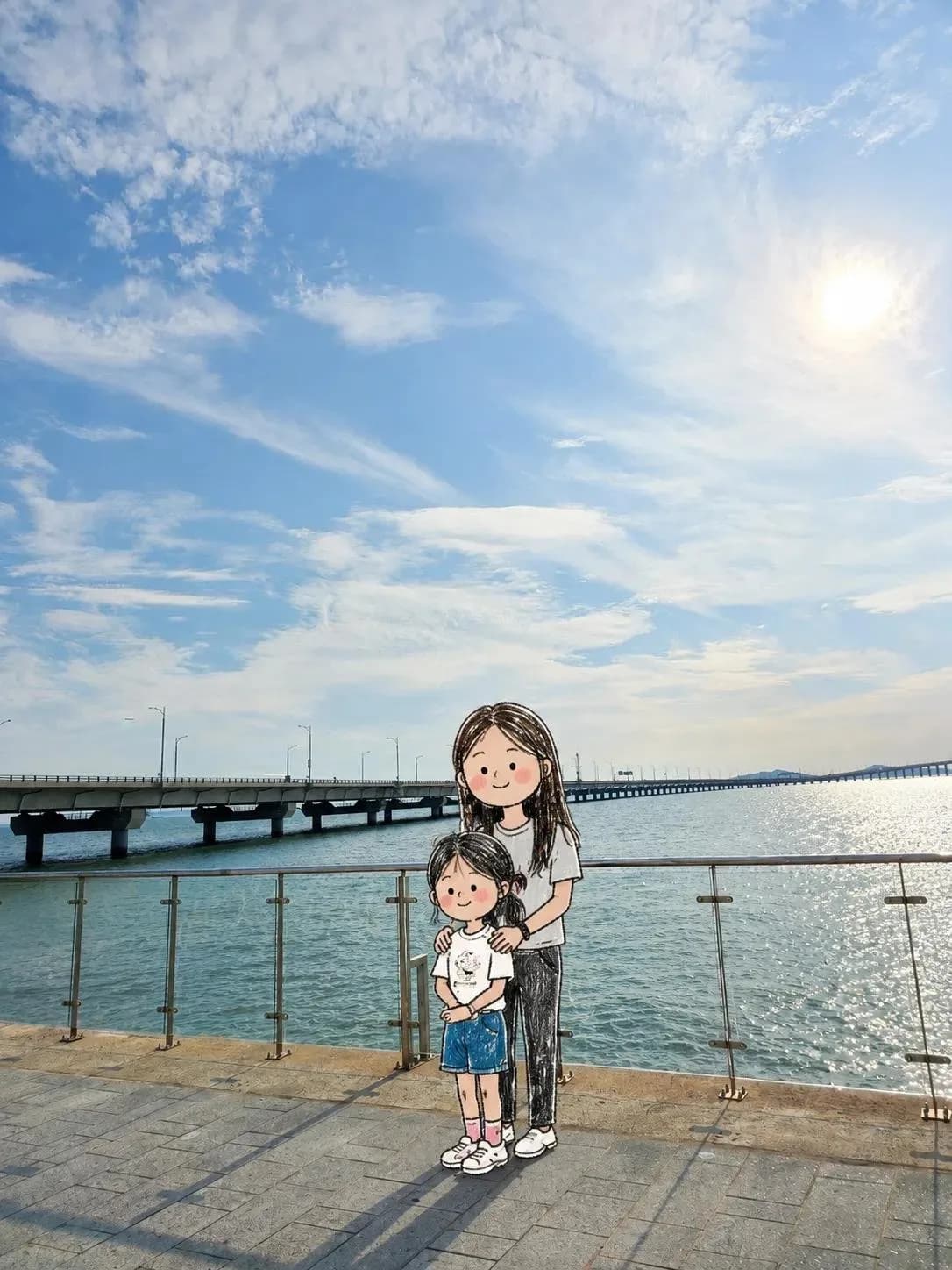 Adorable Doodle Character Transformation in Photo AI photo prompt example on PhotoReady